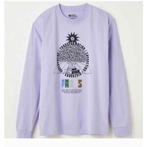 Parks Project Tree Of Knowledge Long Sleeve Tee, Purple Mens Sz Small